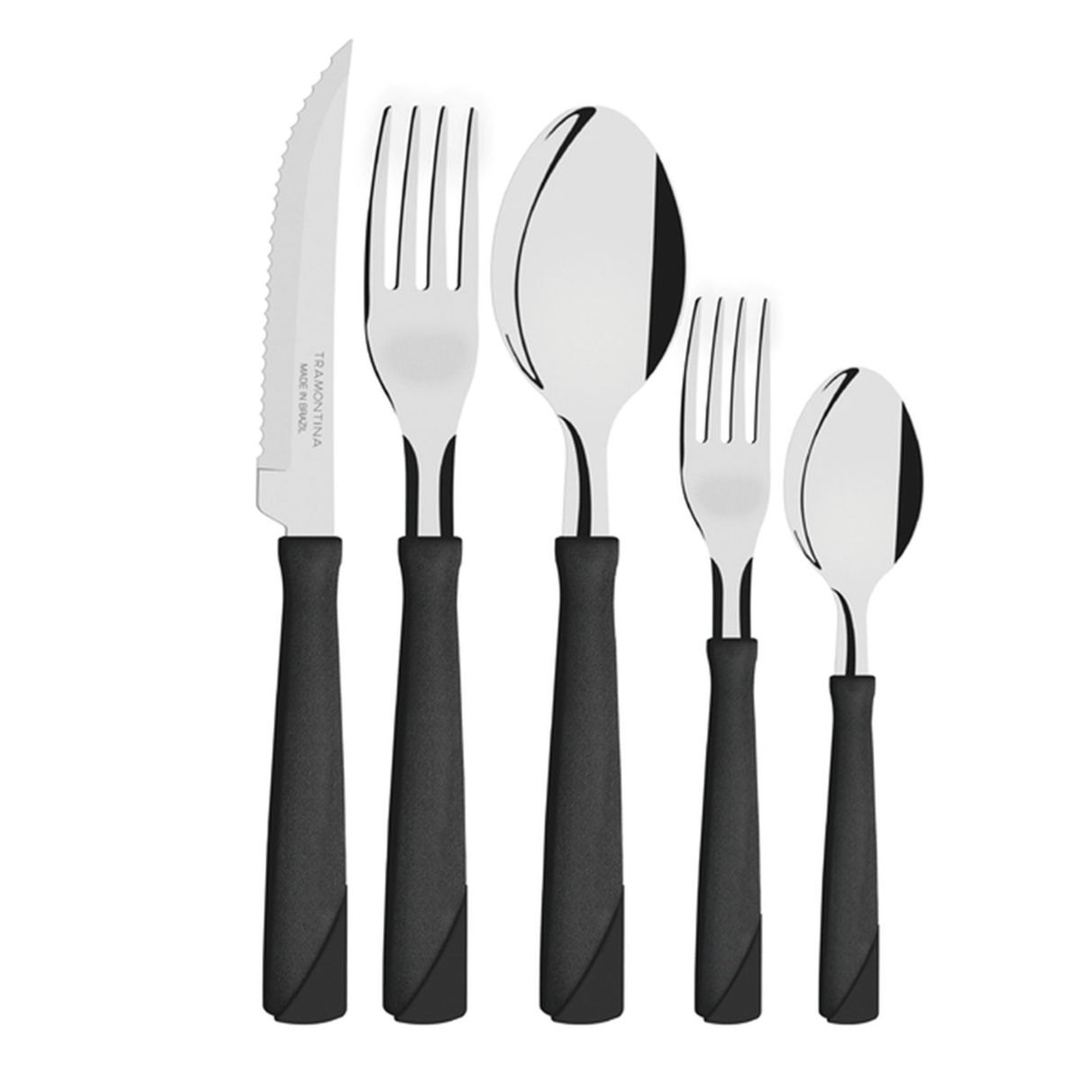 Jogo De Talheres Faqueiro 20 Peças Preto ...