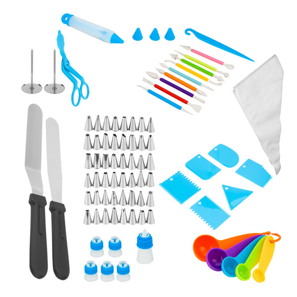 Kit de Confeitaria 78 Peças Aço Inox e Pl...