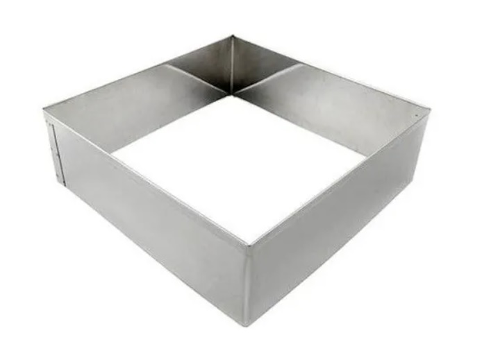 Cortador em Inox Quadrado 6 cm x 4 cm Cortador em Inox Quadrado 6 cm x 4 cm