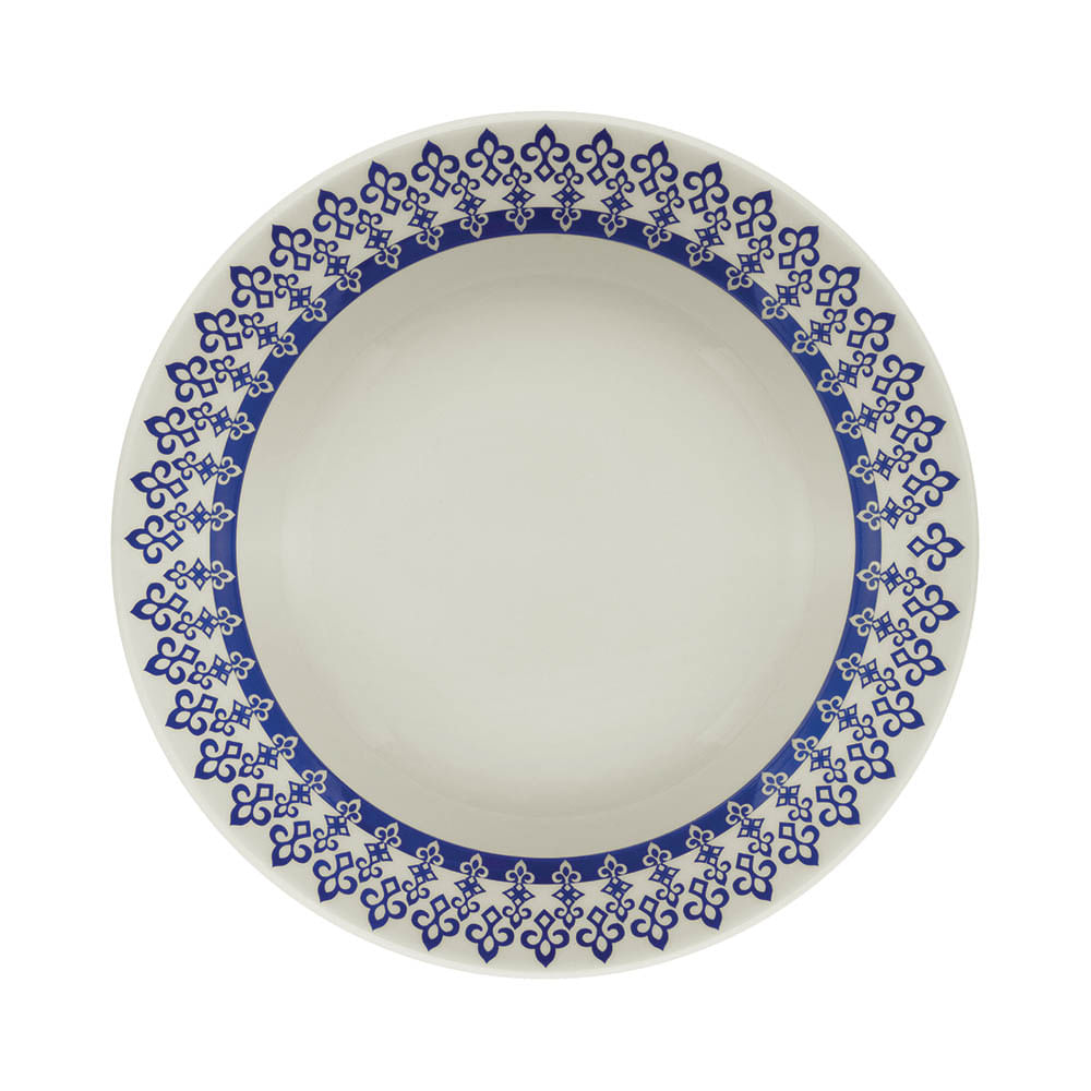 Prato Fundo 21cm Grecia Cerâmica