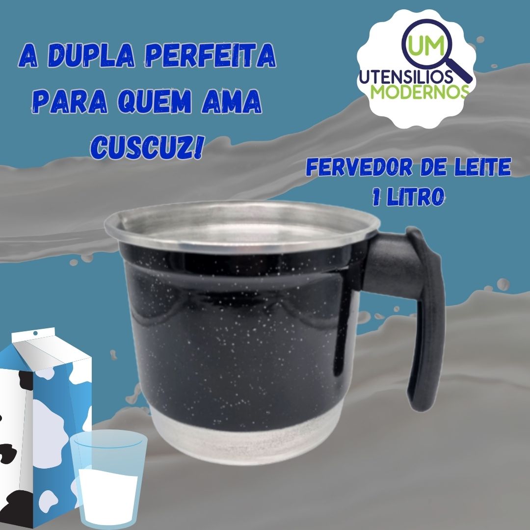 Cuscuzeiro Nordestino Alumínio Preto nº18...