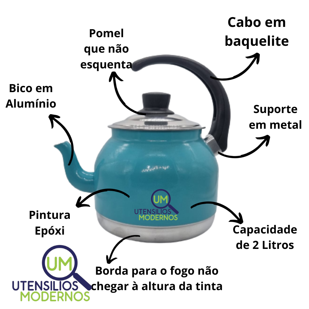 Chaleira de Café Alumínio n18 2,L  Chalei...