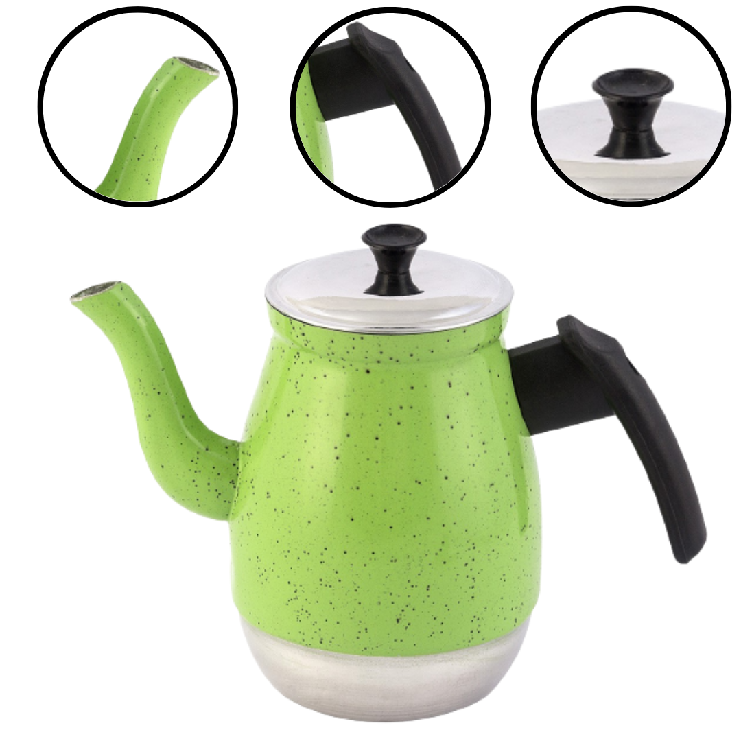 Bule de Café em Alumínio N°8 1,5 L Verde ...