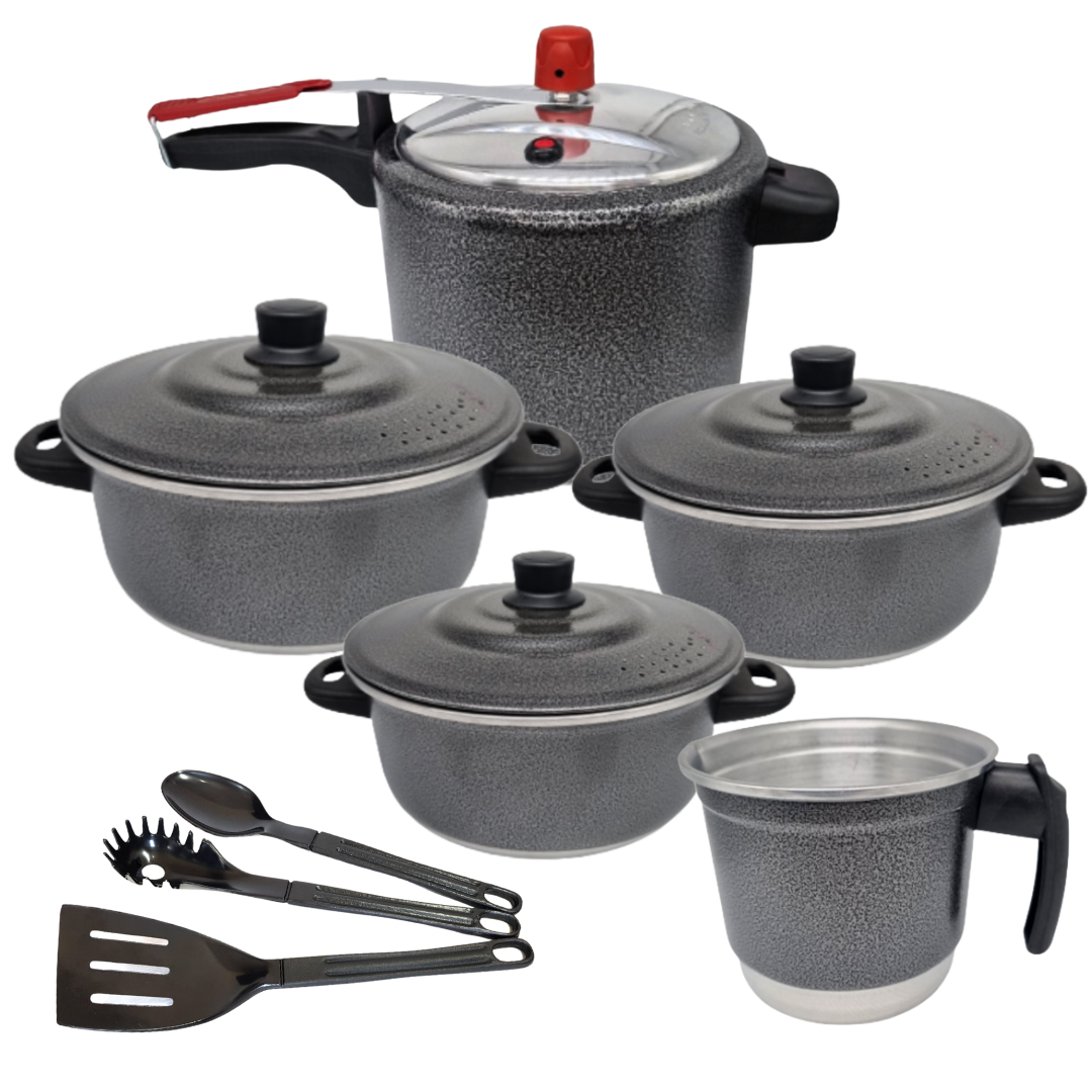 Jogo De Panelas de Alumínio 18 A 22 Craqu...