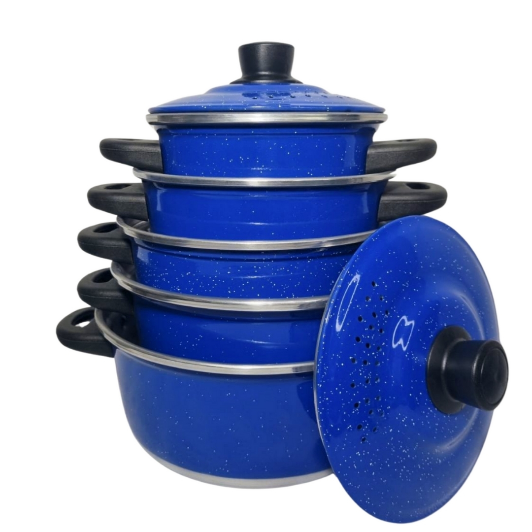 Jogo de Panelas de Alumínio 5 Peças Azul ...