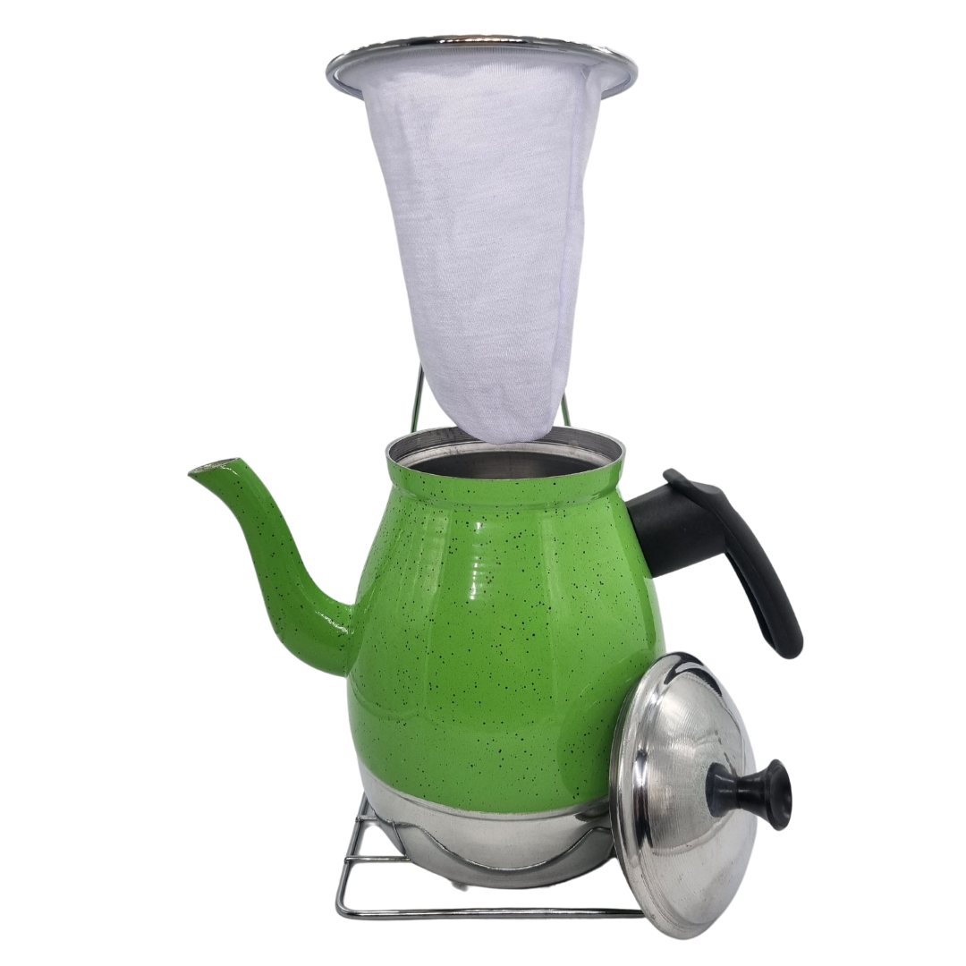 Bule de Café em Alumínio N°8 Verde 1,5 L ...