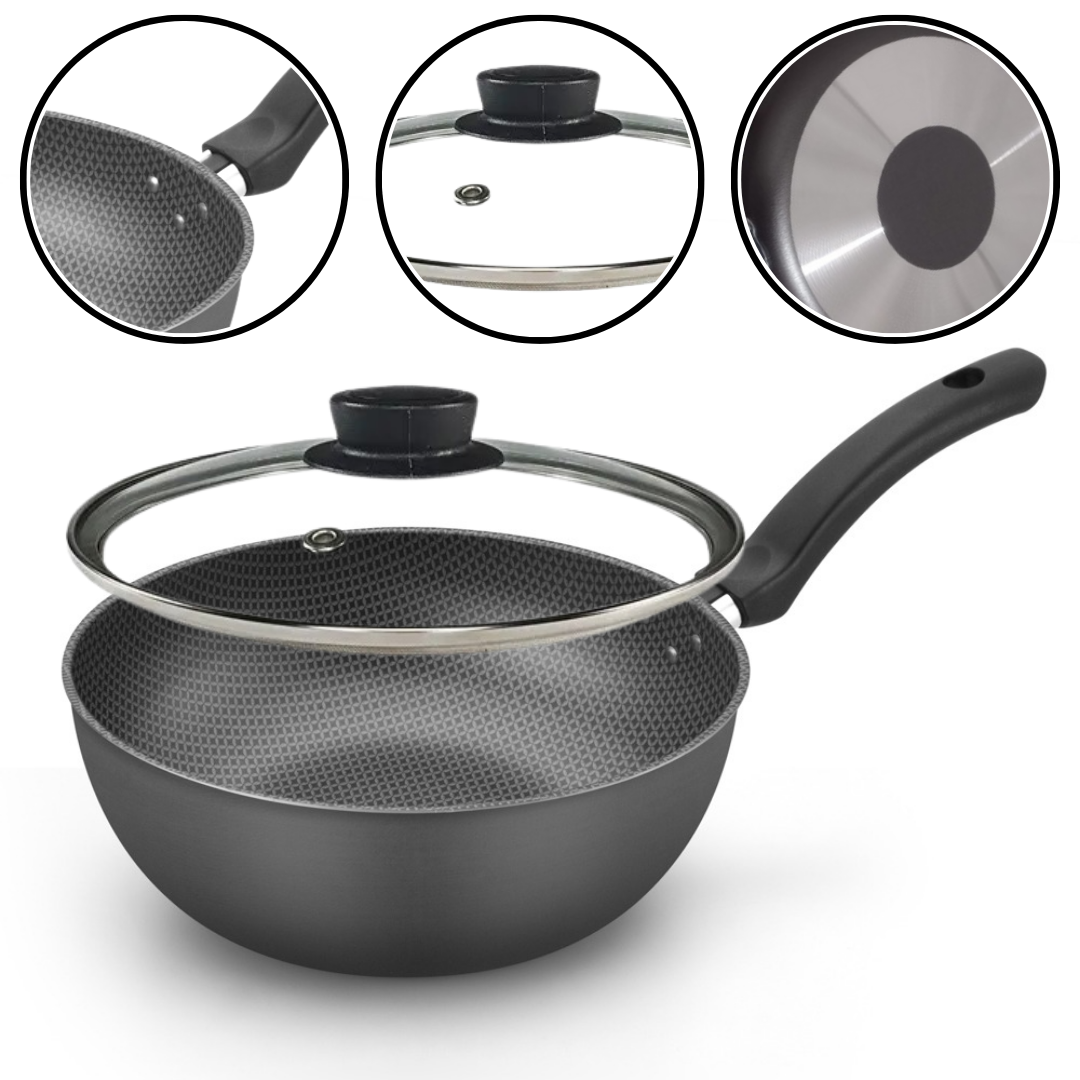 Frigideira Wok Antiaderente N°24 com Tamp...